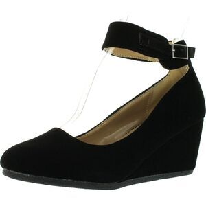 Forever Patricia-03 Black Suede Womens pumps-shoes 10 NEW